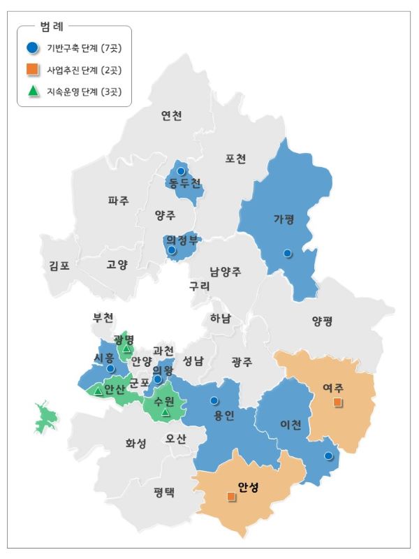 경기도내 원도심 활성화 위한 ‘재생사업’ 대상지 선정.. 12개 시ㆍ군 12곳